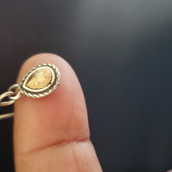 Dainty Sterling Silver Tear Drop Earrings - Picture 4 of 7